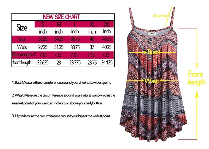 BEPEI Flowy Tops for Women, Pleated Loose Fitting Sleeveless Tees Basic Activewear Spaghetti Strap Cami Tank Shirts Summer Office Blouses Floral Print Orange XL - Image 4